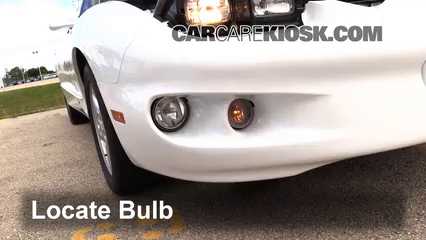 1999 Pontiac Firebird Formula 5.7L V8 Convertible Éclairage Feu antibrouillard (remplacer l'ampoule)